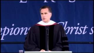Romney Urges Grads to Honor Family Commitments