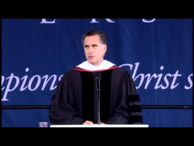 Romney Urges Grads to Honor Family Commitments