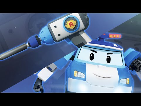 POLI&amp;#39;s Drill | Rescue Tool Play | Cartoons for Kids | Robocar POLI TV