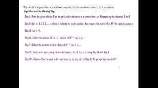 Warshall's Algorithm