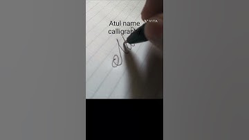Atul | name calligraphy | #calligraphy#shorts