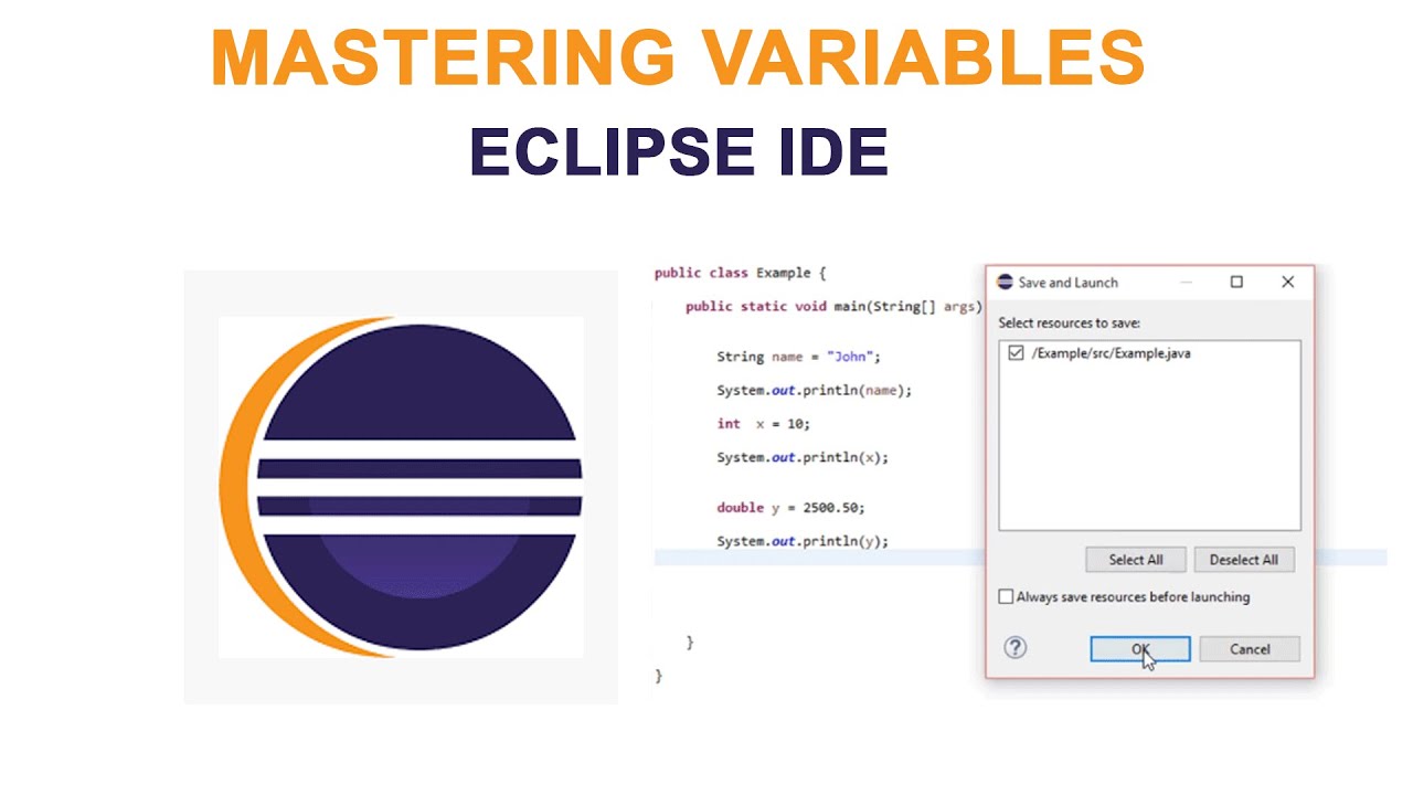 Mastering Variables in Java with Eclipse | Tamil Programming Tutorial ...