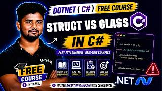 Information Dotnet C# Free Course 2026 | Ep 52 | C# Struct ,struct vs class , enum in Tamil News
