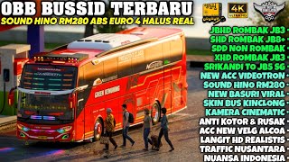 UPDATE BUSSID TERBARU‼️OBB SOUND HINO RM280 ABS EURO 4 HALUS REAL | ACC MAHESWARA & GRAFIK REALISTIS
