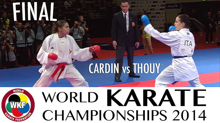 CARDIN vs THOUY. Final Kumite -55kg. 2014 World Ka...