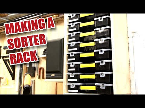 Making a Rack for Small Parts Storage with Stanley SortMasters