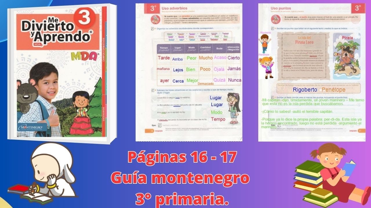 Guía Montenegro 3° páginas 16 - 17 - YouTube