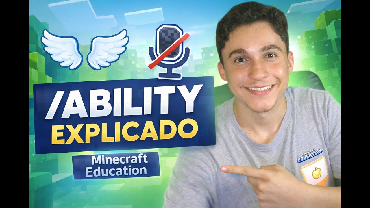 COMO USAR O COMANDO /ABILITY no Minecraft | 1 Comando por Dia #01 - YouTube