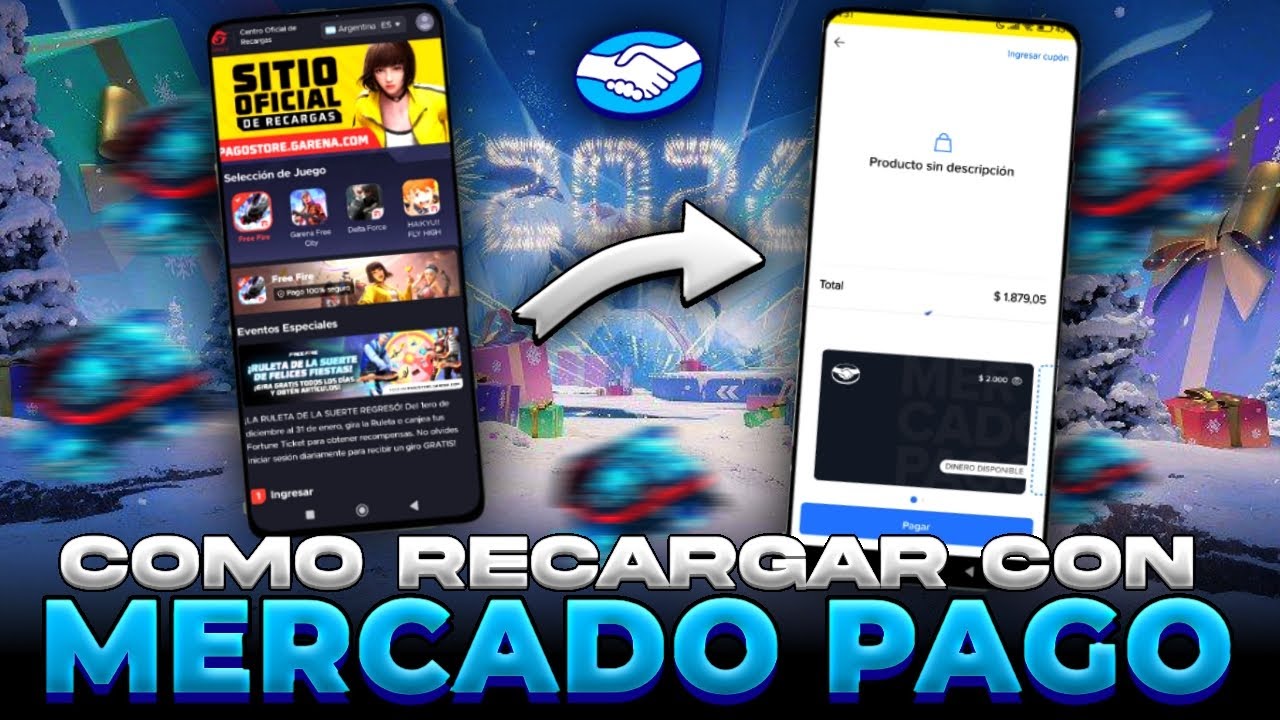 Como RECARGAR DIAMANTES en FREE FIRE con MERCADO PAGO || TUTORIAL PASO A PASO 2026