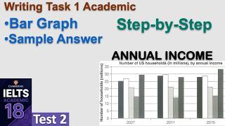 Book 18 | Bar Graph | Writing Task 1 IELTS Academic | Band 9 Sample Answer & Explanation