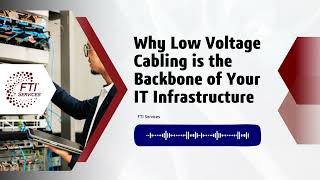 Why Low Voltage Cabling is the Backbone of Your IT Infrastructure