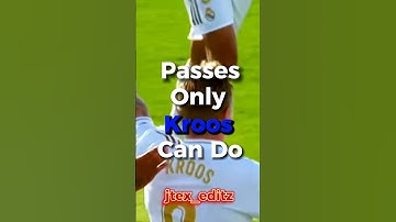 Passes Only Kroos Can Do😯🤯🧠 #kroos #realmadrid #football #fyp #trending #