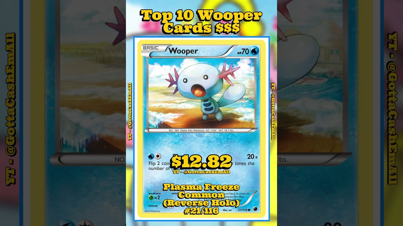 Top 10 RAREST Wooper Pokémon Cards EVER! 😱 