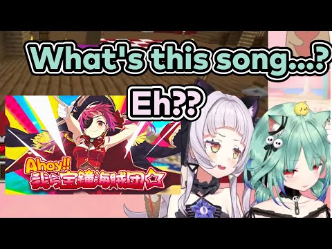 [Eng Sub] Rushia can't remember Marine's original song (Uruha Rushia/Murasaki Shion) [Hololive]