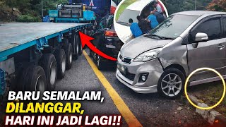 Download Lagu BERLAKU LAGI KERETA HALANG LALUAN LORI DI RNR AYER KEROH, MELAKA🔴 INI KENYATAAN POLIS MP3