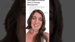 Apple's Change Management Master Class