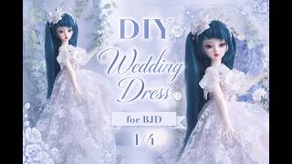 DIY Wedding Dress for BJD 1/4 Doll 👰 Elegant Custom Doll Fashion screenshot 4
