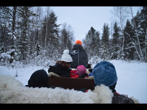 Des enfants malades rendent visite au Père Noël en Laponie