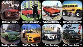 Real Car Parking, Driver Simulator, Advance Car Parking, School Bus Driver, Car Simulator 2 screenshot 1