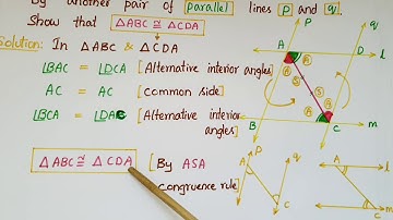Q1,Q2,Q3,Q4- Ex7.1- l and m are two parallel lines intersected by another pair of parallel lines p,q