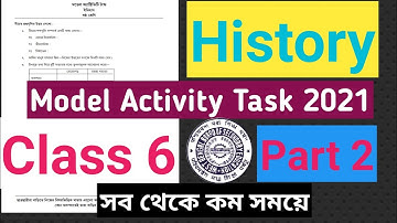 Model activity task class 6 history part 2 | Class 6 history model activity task