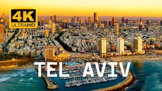 Flying Over Tel Aviv, Israel In 4K Drone Cinematic Video| World In 4K