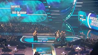 BTS winning top Duo or Group at AMA 2021