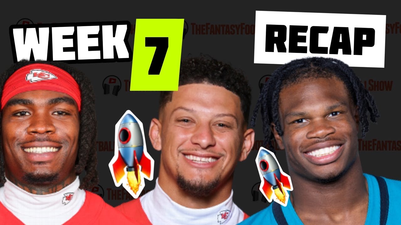 Week 7 Fantasy Football Reactions (Recap) - YouTube