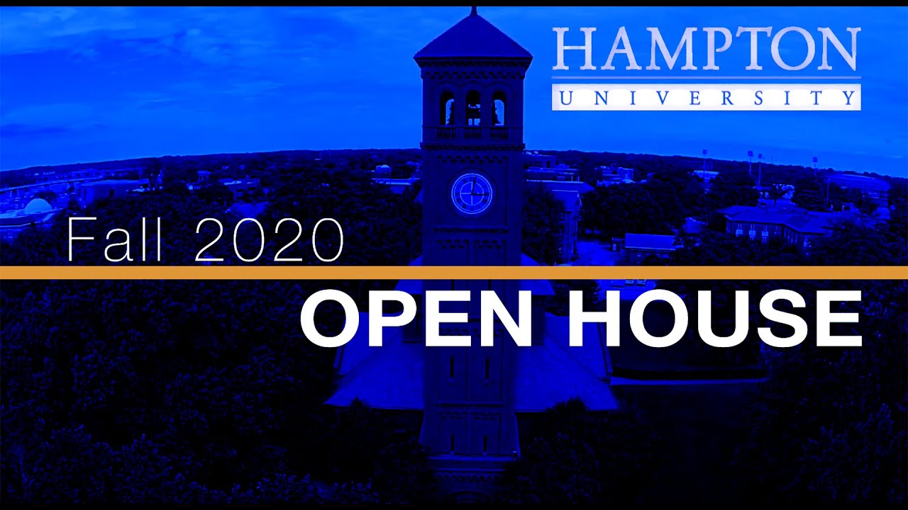 Hampton University 2020 Virtual Open House YouTube