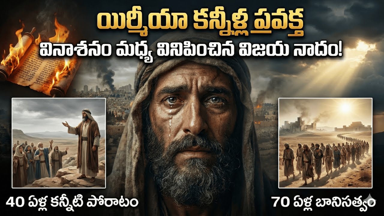 Jeremiah యిర్మీయా కన్నీళ్ల ప్రవక్త #telugubiblestories #jeremiah #weepingprophet#biblestories #bible