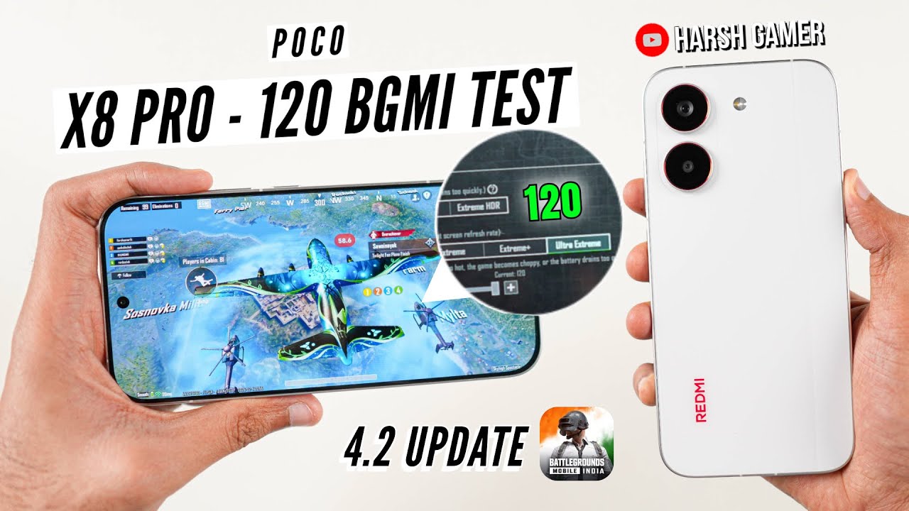Poco X8 Pro - 120 FPS BGMI Test, Heating & Battery Test | Shocking Results 🔥