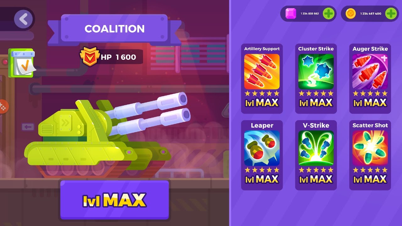 Tank Stars COALITION MAX LEVEL