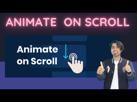 Animate Div / Element On Scroll  | JavaScript AOS Library in Hindi in 2020