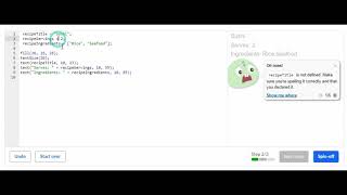 How To Do The Challenge: Recipe Card on Khan Academy, JavaScript.