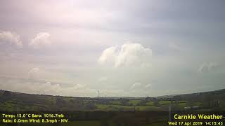 Carnkie Weather Timelapse - 17th April 2019