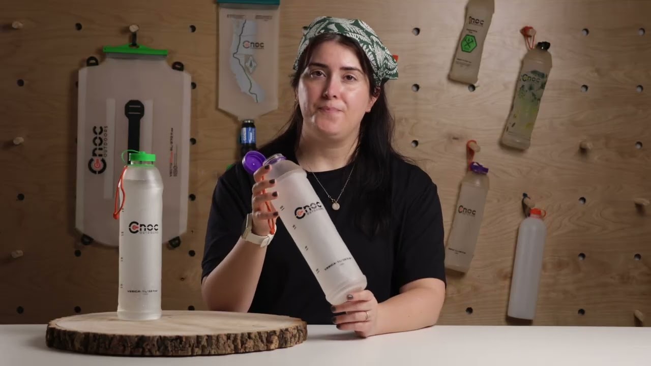 Preview of Cnoc Outdoors 42 mm Vesica 1 L Collapsible Water Bottle - 32 fl. oz. Video