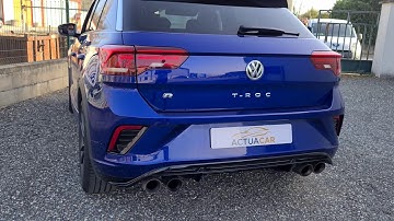 T-roc R akkrapovich 300ps sound mode race pop & bang 😱😱😱