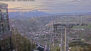 Teton Time Lapse of sunset viewed from Snow King Resort on May 19, 2026