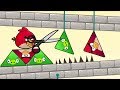Angry Birds Piggies Out - RESCUE THE TRIANGLE BIRDS BY DROP SPIKES ON TRIANGLE PIG!