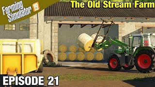 STACKING STRAW IN THE SHED Farming Simulator 19 Timelapse - The Old Stream Farm FS19 Episode 21