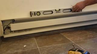 Installing Electric Baseboard Heater. DIY