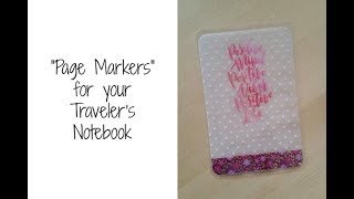 Page Markers for your Traveler's Notebook!
