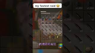 🤩 my fastest raid in #rust #shorts #syndicaterust