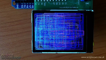 Arduino TFT xmem graphics library full demo