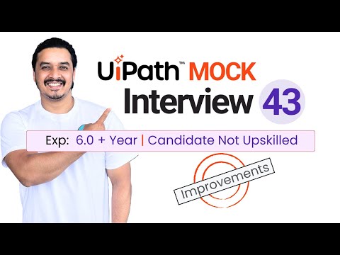 🔴 43. UiPath RPA Developer Interview Questions | 6.0+ Year Experience Interview Question & Answer
