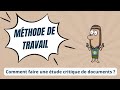 Methode tude critique de documents