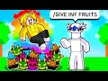 The Blox Fruits ADMINS Gave Me INFINITE FRUITS.. (Roblox Blox Fruits)