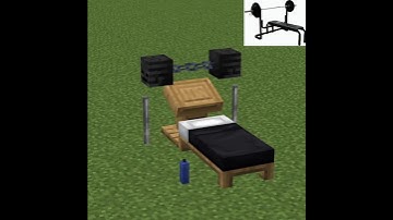 How To Make Bench Press In Minecraft. #minecraft #shorts #minecraftraj
