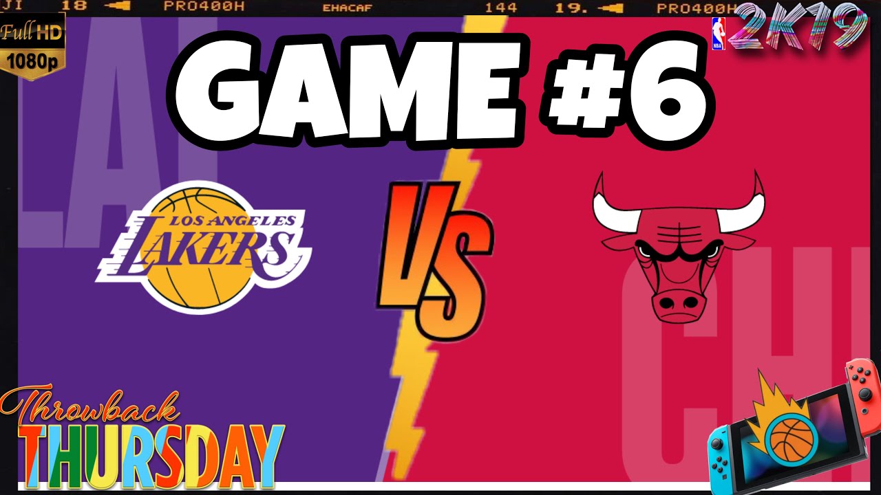 Throwback Game 6 '90'91 Chicago Bulls vs Los Angeles Lakers NBA 2k19