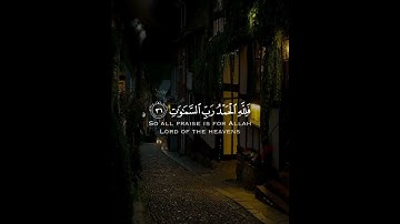القرآن الكريم | فلله الحمد رب السموات ورب الأرض رب العالمين | سورة الجاثية